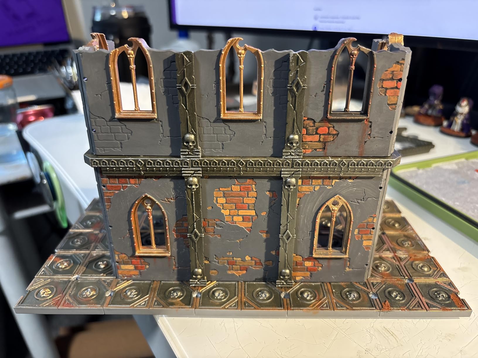AliKids Modular Terrain Ruin for Wargame WH40K, Compatible with WTC & GW, HIPS Plastic Injection Molding (Full-Table Set - 2,400 Parts) customer photo 2