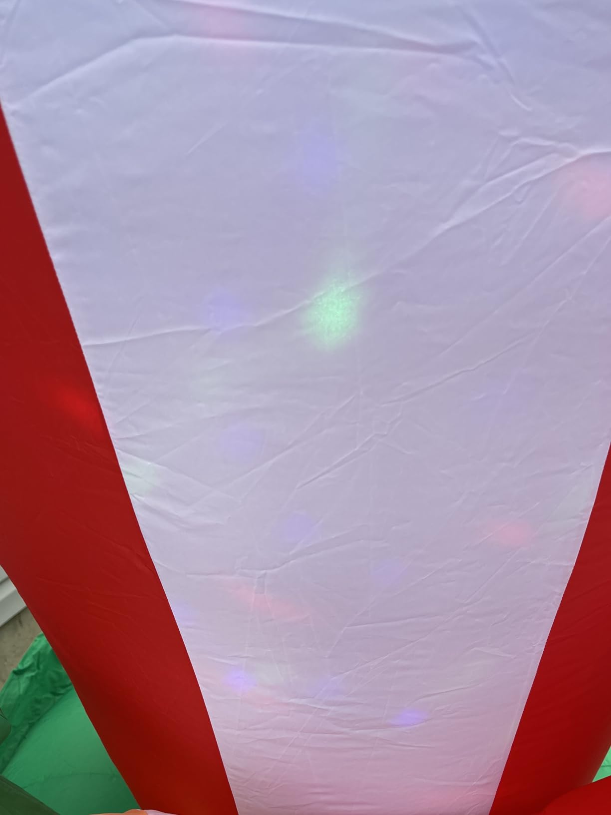 12FT Christmas Outdoor Inflatables - Giant Inflatable Hot Air Balloon Santa with Built-in Colorful Rotating LED Lights Christmas Blow Up Yard Decorations customer photo 2
