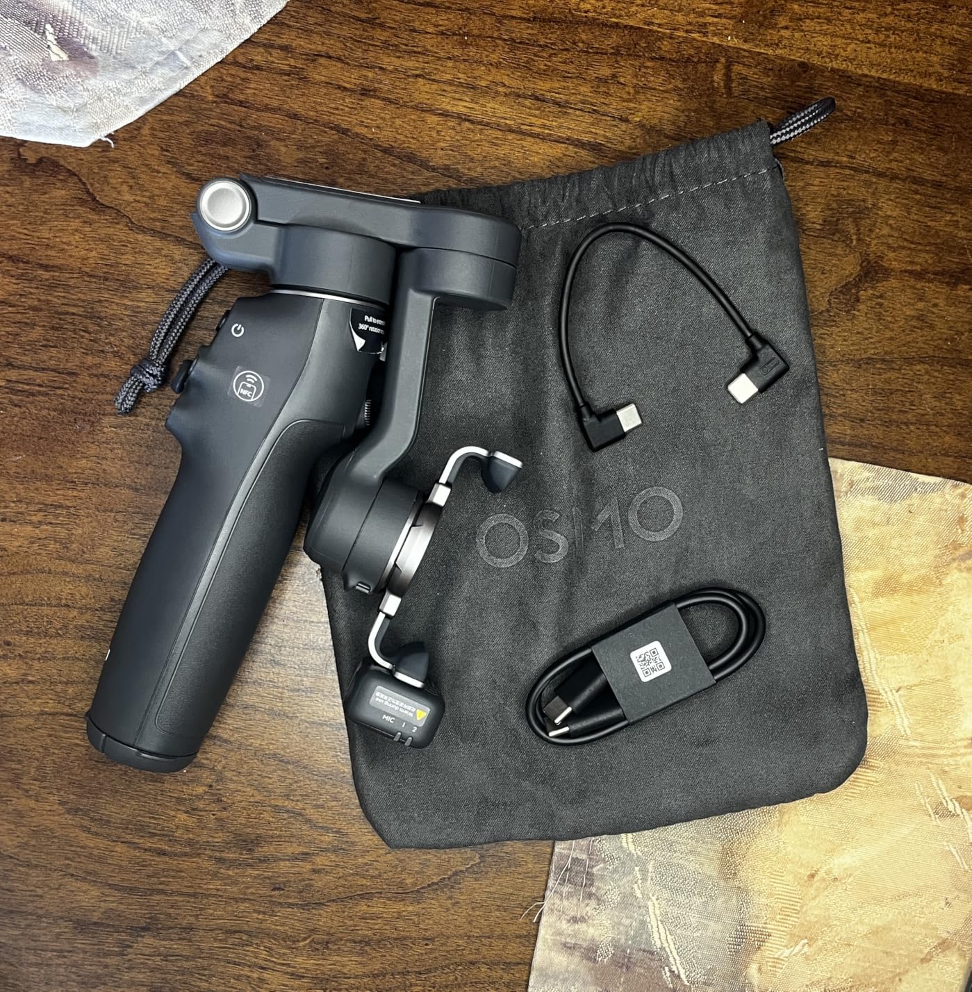 DJI Osmo Mobile 8 Gimbal Stabilizer for Phone, 3-Axis Stabilization | AI Native Tracking with Audio & Lighting, 360° Pan Rotation, Built-in Extension Rod & Tripod, 10h Battery, Extension Rod customer photo 1