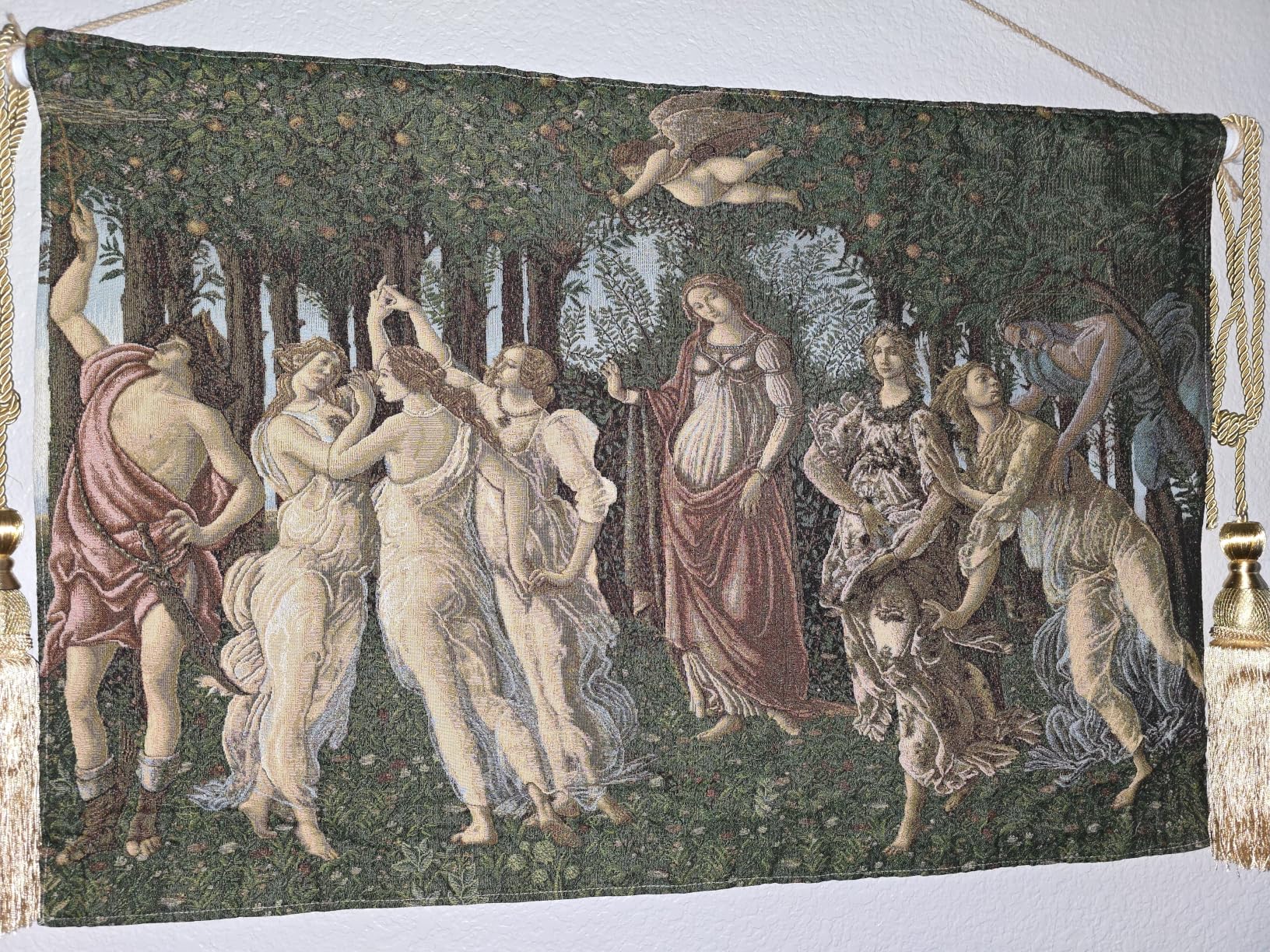AureoMadis Woven Tapestry Wall Hanging - Large Vintage Medieval Renaissance Victorian Art Home Decor for Living Room Bedroom (34.5
