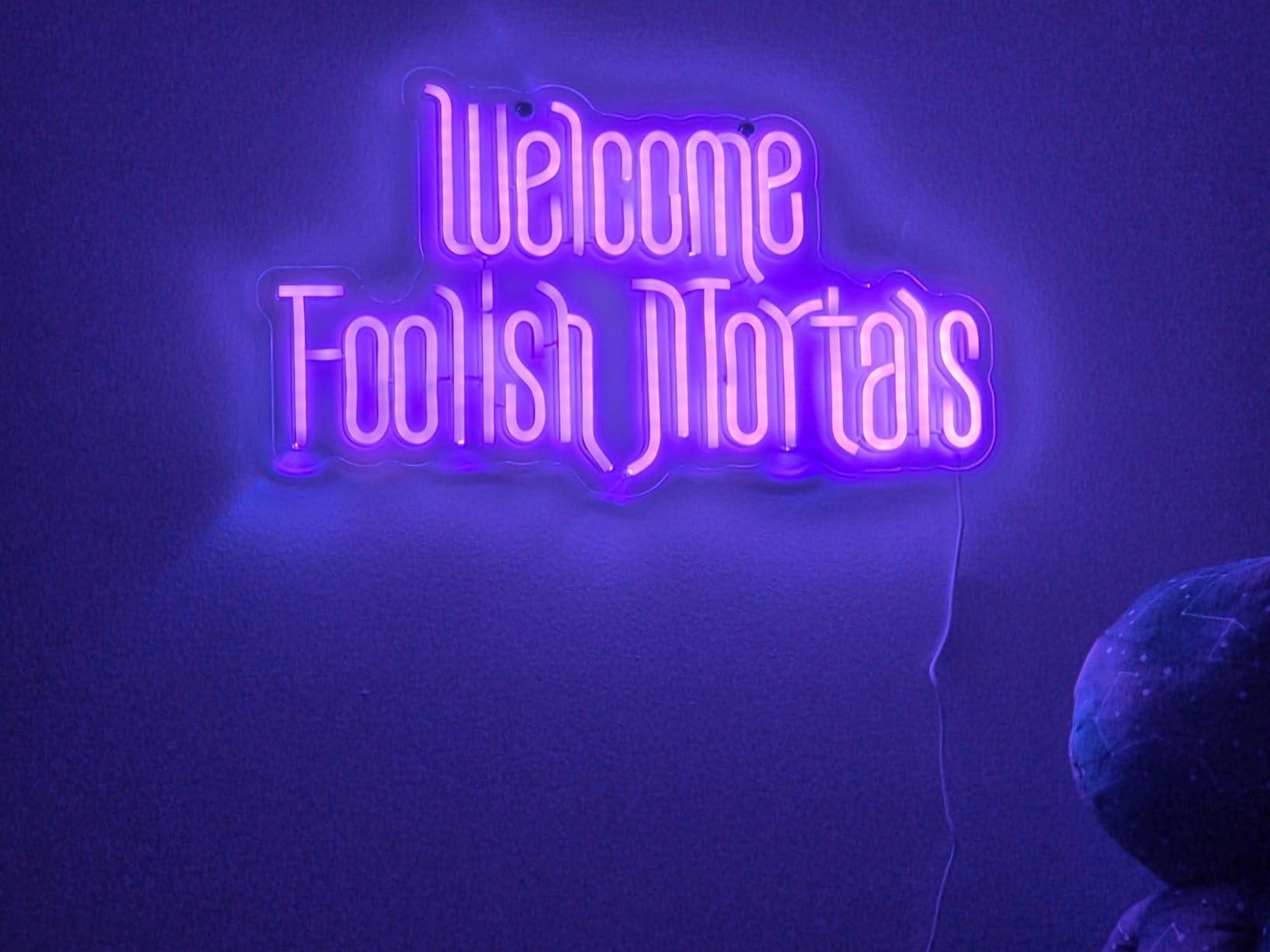 Symone No You Hang Up Halloween Ghostface Mask Neon Sign, Halloween Skull Neon Light USB Powered, for Halloween Party Spooky Decor Neon Horror Decor Horror Movie Sign Halloween Gifts(11.8 * 11.6 In) customer photo 1