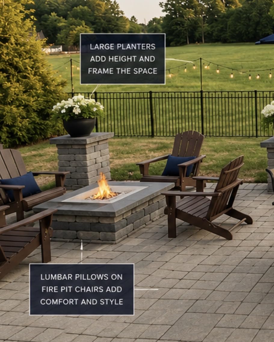 Outdoor Adirondack Chairs Set of 4 with Cup Holders,Foldable,Black | HDPE Composite,Waterproof,Wood Grain,Cup & Phone Holder,Suitable for Garden,Patio,Backyard customer photo 2