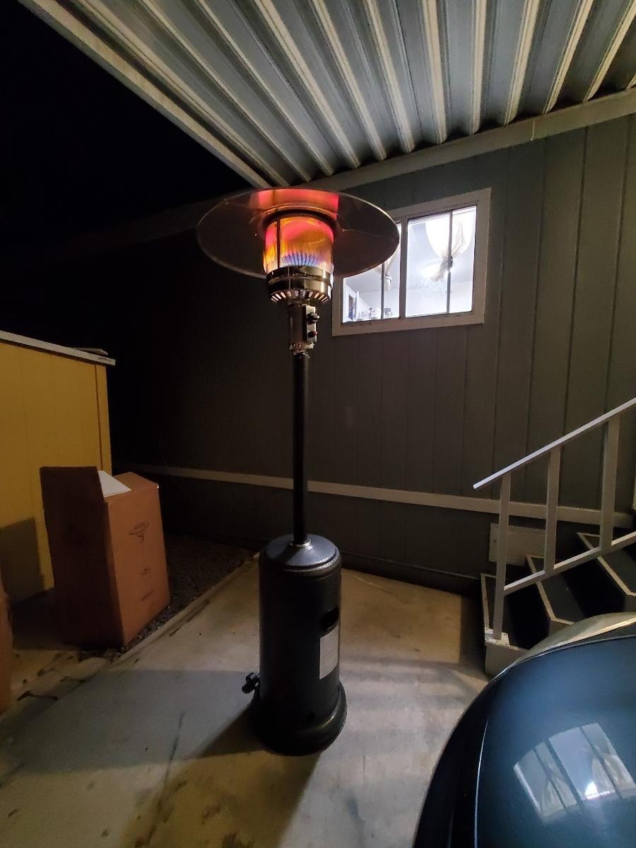 Pamapic Outdoor Heaters for Patio with Round Table Design, Premium 304 Stainless Steel Burner, Triple Protection System Propane Patio Heater for Porch Garden, Residential & Commercial Use customer photo 2
