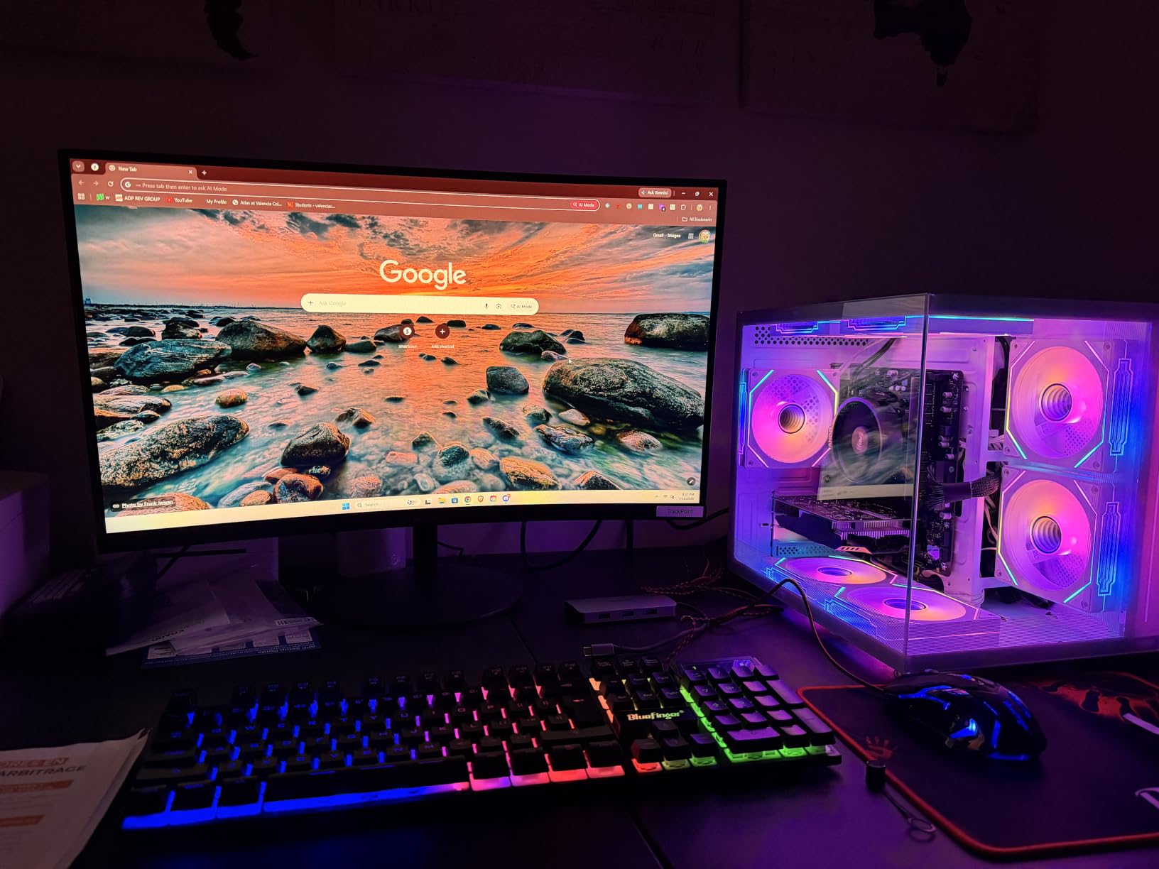 KOORUI 27 Inch Curved Computer Monitor, FHD 144Hz VA 1500R Office Monitor | 99% sRGB, Eye Care TUV Rheinland Certified, HDMI/VGA, Tilt Adjustable, Bedroom Setup, Study and Home Office customer photo 2