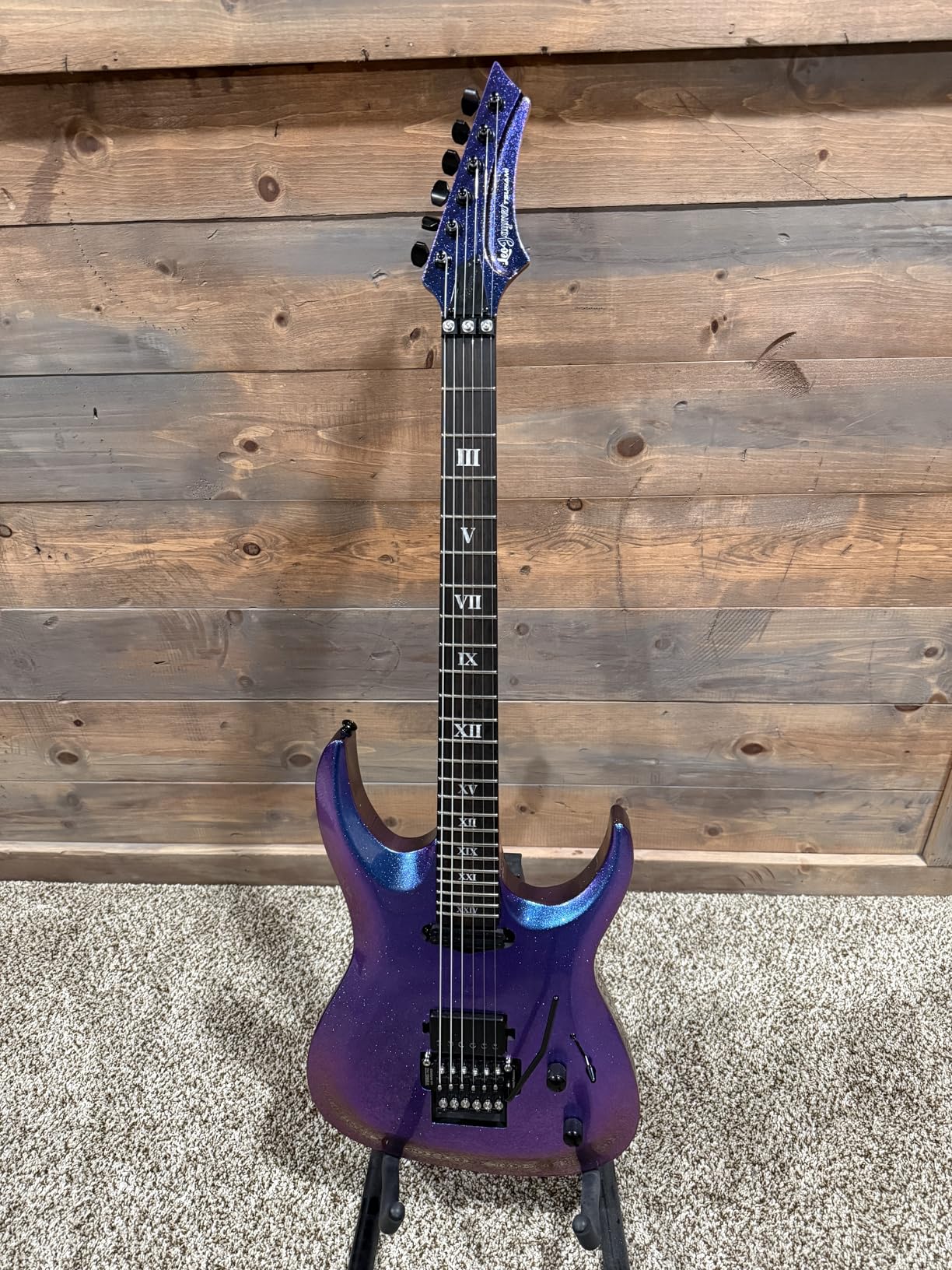 Leo Jaymz Tsunami Electric Guitar Mahogany Body & Roasted Maple Neck, HH Pickups, Matte Silver customer photo 1