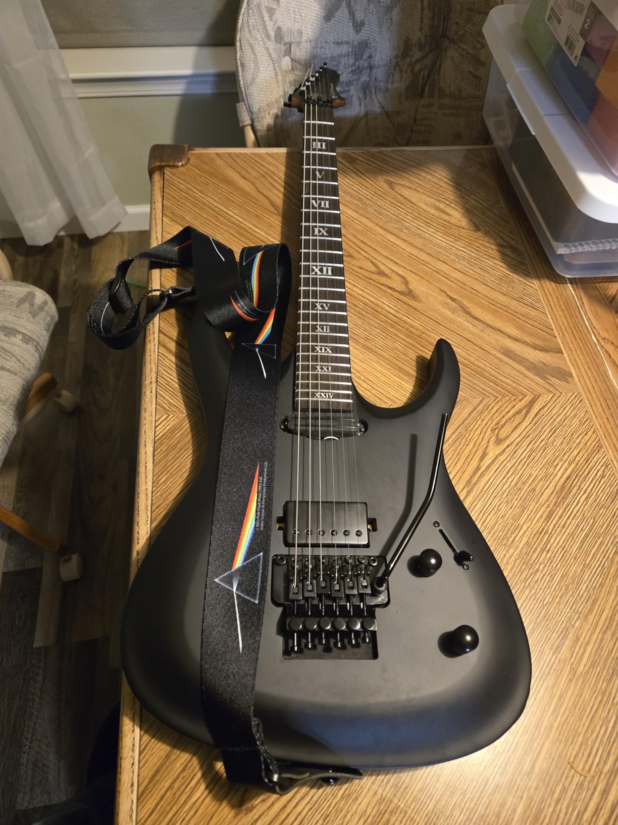 Leo Jaymz Tsunami Electric Guitar Mahogany Body & Roasted Maple Neck, HH Pickups, Matte Silver customer photo 2