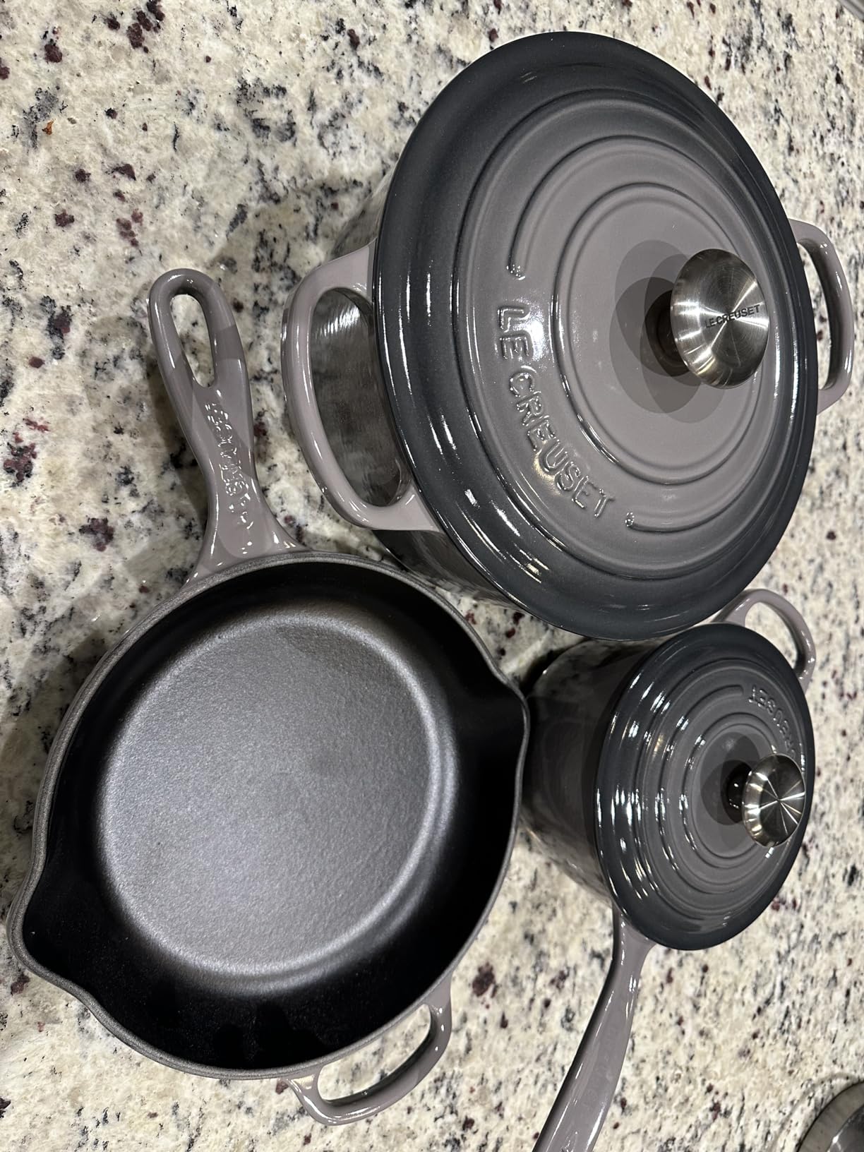 Le Creuset Enameled Cast Iron Signature Cookware Set, 9 pc., Sea Salt customer photo 2