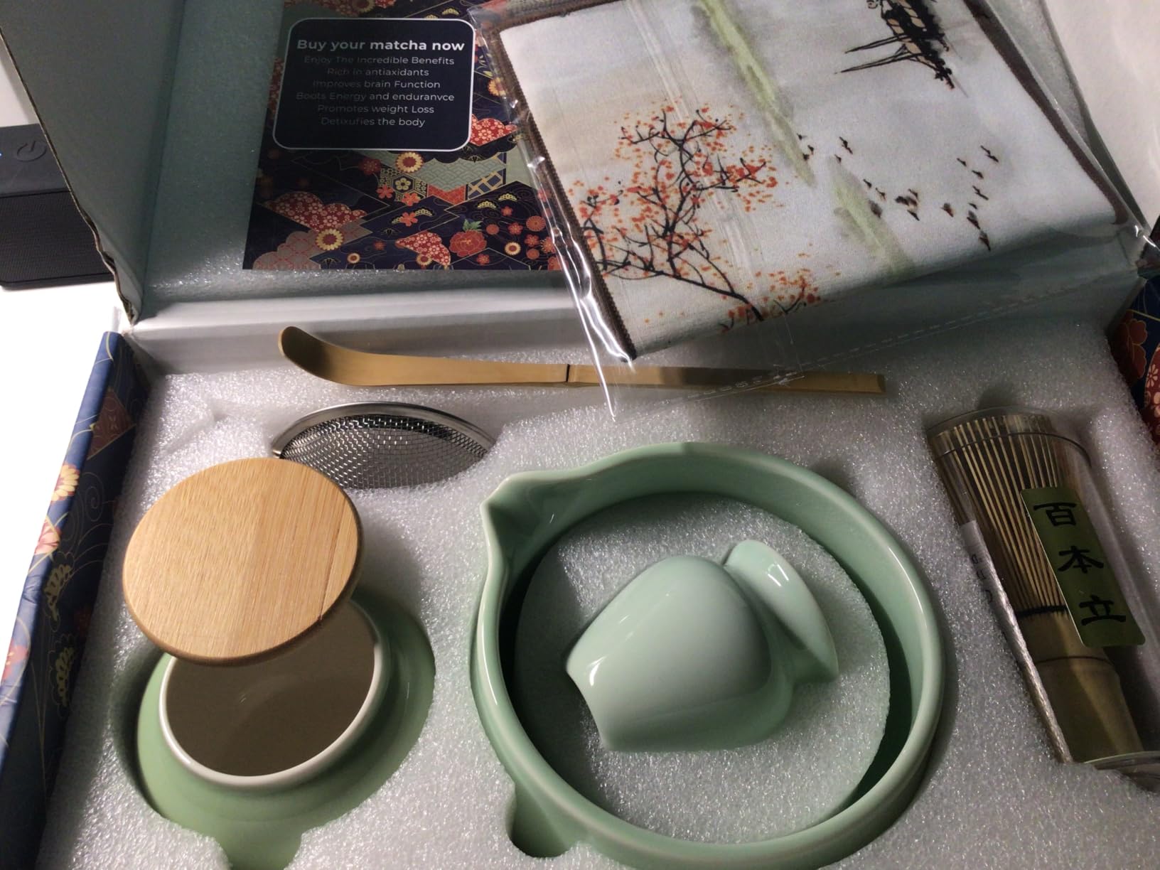 8PCs Matcha Whisk Set - Matcha Whisk Set With Ceramic Matcha Bowls | Japanese Tea Set | Matcha Shaker | Matcha Making Kit | Matcha Set | Blue Matcha Kit customer photo 2