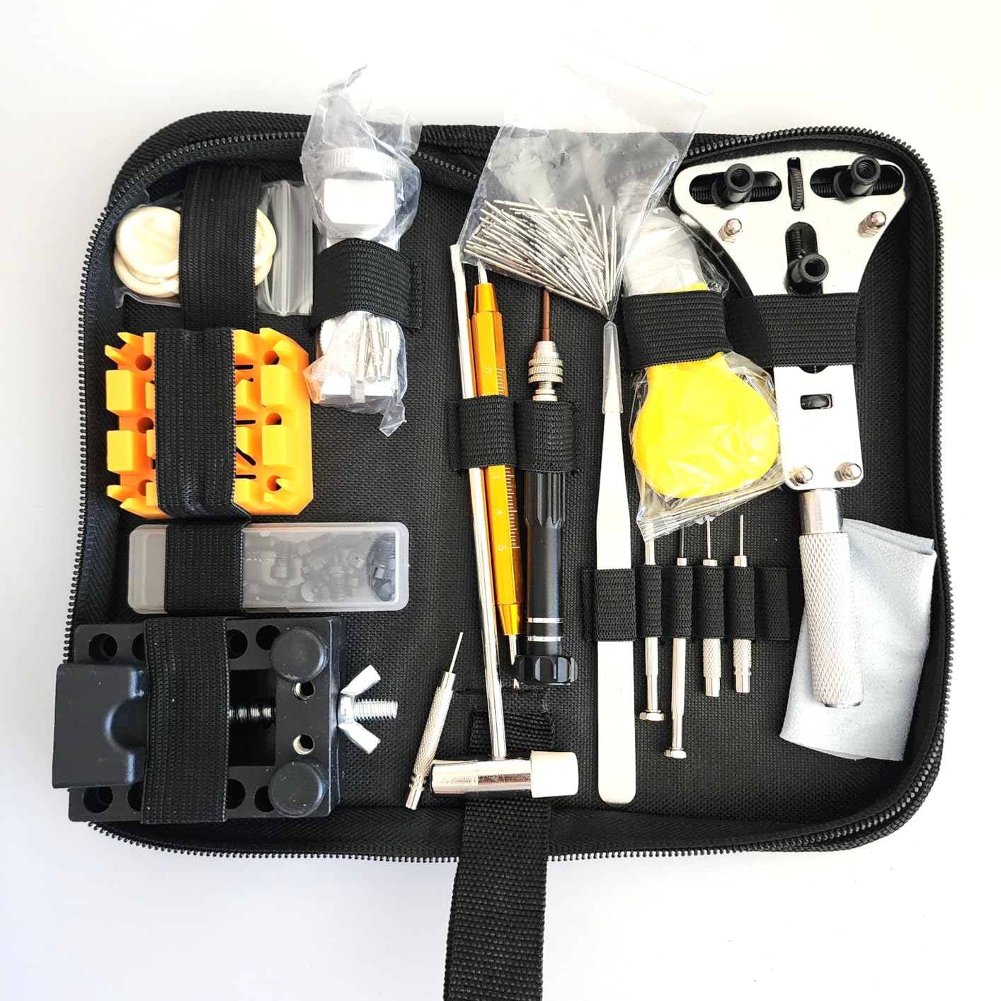 Watch Link Removal Kit, 156 pcs UPGRADED Watch Repair Kit, Watch Back Remover Tool Professional Watch Repair Opener Tools, Watch Battery Replacement Tool Kit, Watch Band Link Pin Tool Set with Carrying Case and Instruction Manual customer photo 1
