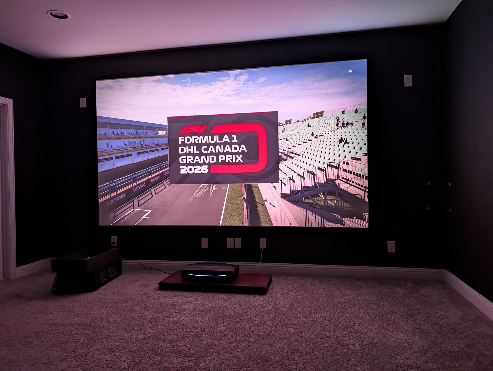 AWOL Aetherion Pro 4K Projector, 2600 ISO Lumens Short Throw, Google TV, PixelLock Clarity, 6000:1 Native Contrast UST Projector, Anti-RBE, 4K 200 inch Display, Dolby Vision, Movie Projector customer photo 2