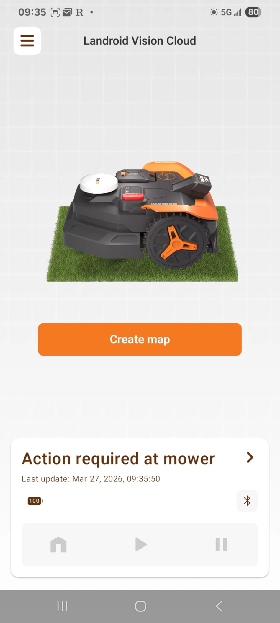 WORX Robot Lawn Mower for 1/2 Acre, No Perimeter Wire, WR320 | Landroid Vision Cloud with AI Obstacle Avoidance, RTK Cloud Navigation, Auto Mapping, App Control, 30% Slope customer photo 2