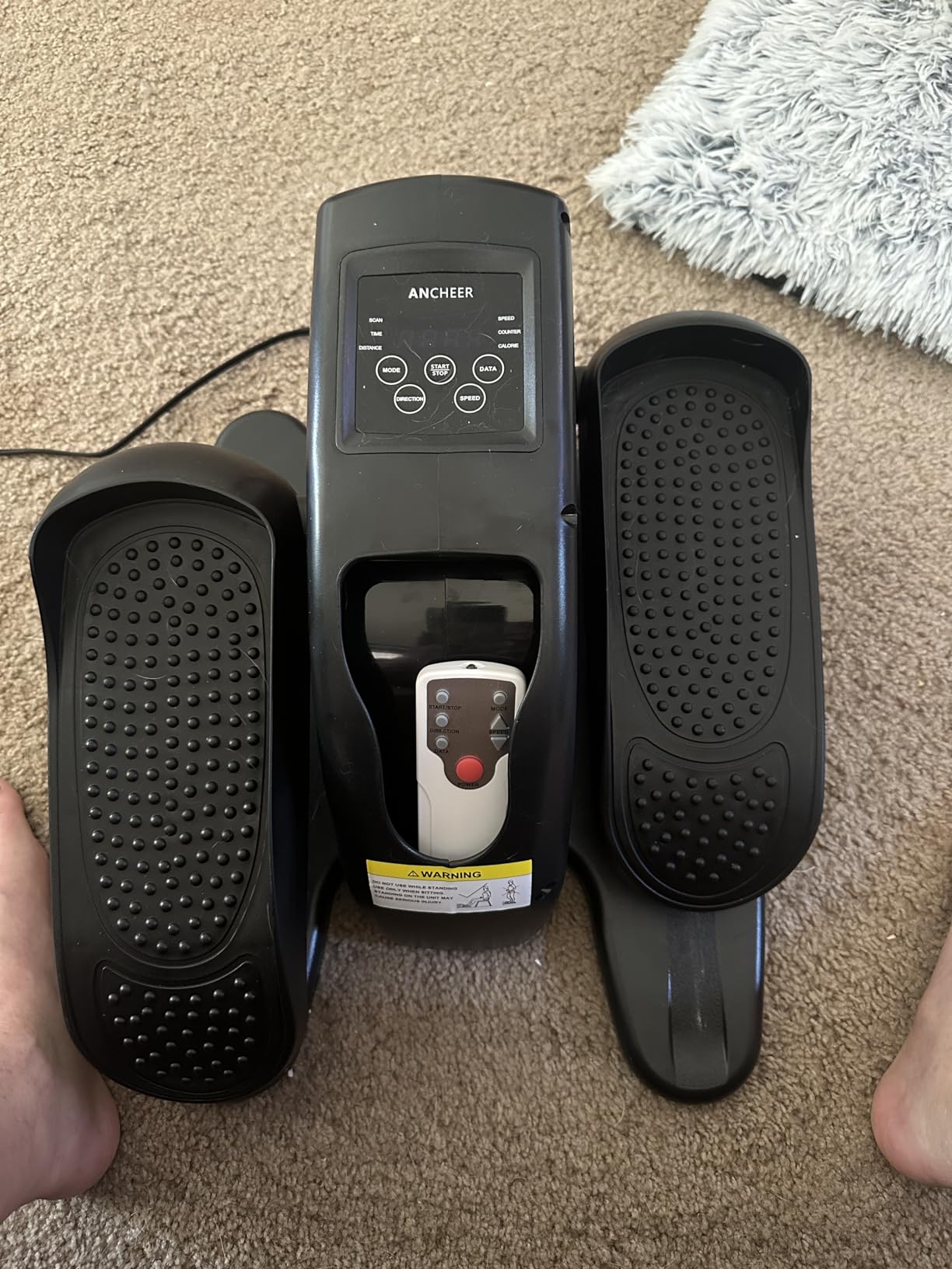Elliptical Exercise Machine for Home, Foldable Magnetic Elliptical Trainer with 16