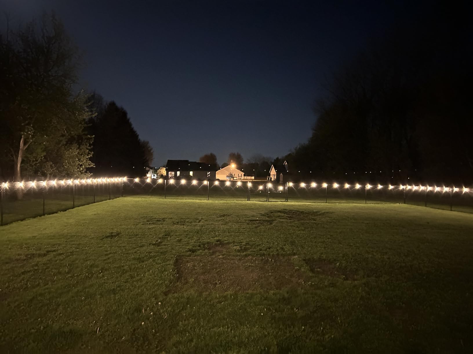 50FT LED Outdoor String Lights Waterproof with 27 Edison Vintage Shatterproof Bulbs, Hanging Commercial Grade Outdoor Patio Lights for Backyard Wedding Garden Cafe Party Bistro Decorations, Black customer photo 1