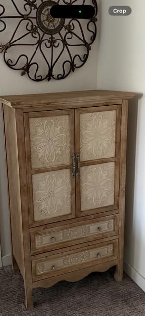 RoyalCraft Buffet Cabinet with Storage, Vintage Solid Wood Sideboard with 3 Carved Doors, Painted Coffee Bar Console Table for Dining Room, Living Room, Kitchen, Distressed Black customer photo 1