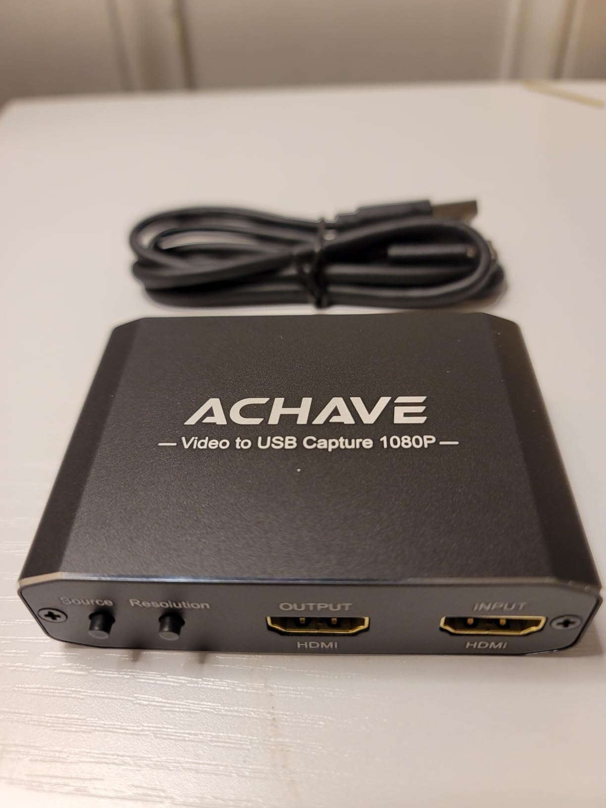 ACHAVE Video to USB Audio Video Capture with HDMI Output, VHS to Digital Converter - Input HDMI, AV, RCA, S-Video, VCR, VHS, Camcorder, Video8, Hi8, DVD, Gaming Systems - USB-C Plug & Play customer photo 2