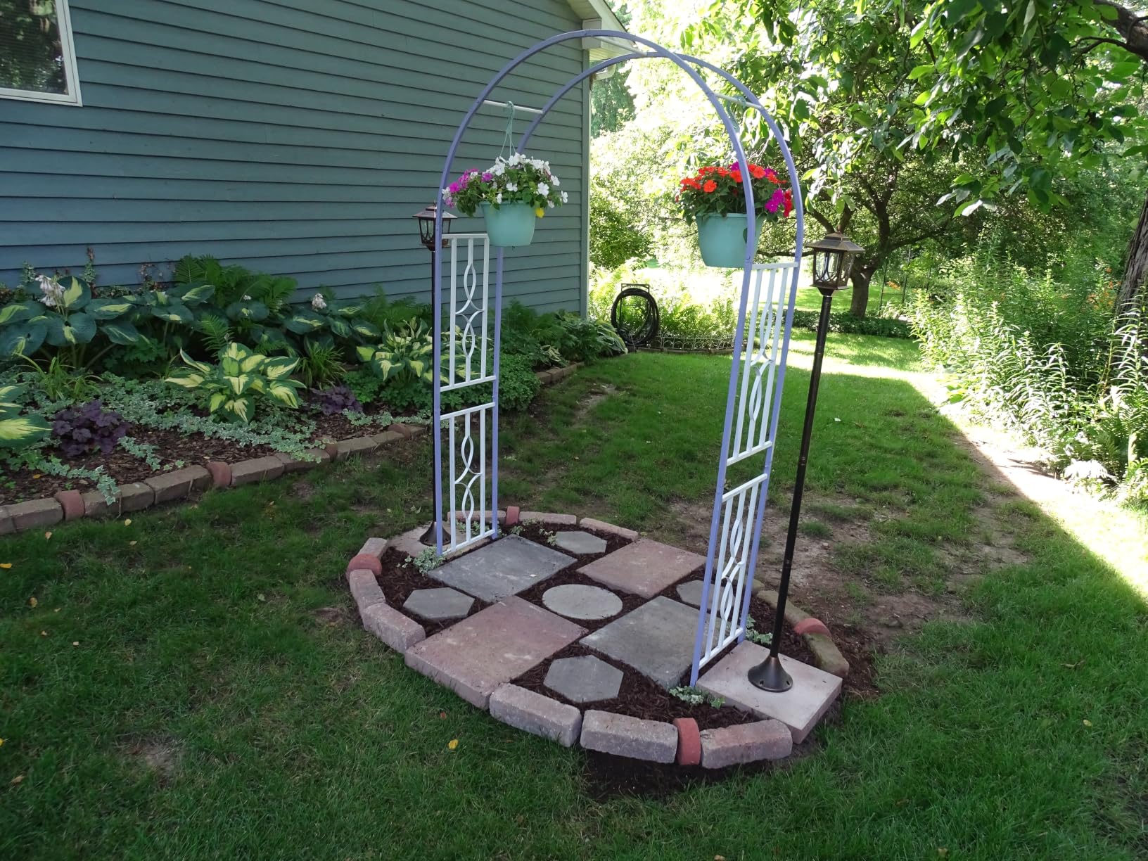 Metal Garden Arch, Heavy Duty Garden Trellis for Climbing Plants, with Enlarged Base for Stability, Perfect for Wedding Arches & Bridal Party Decorations, 71