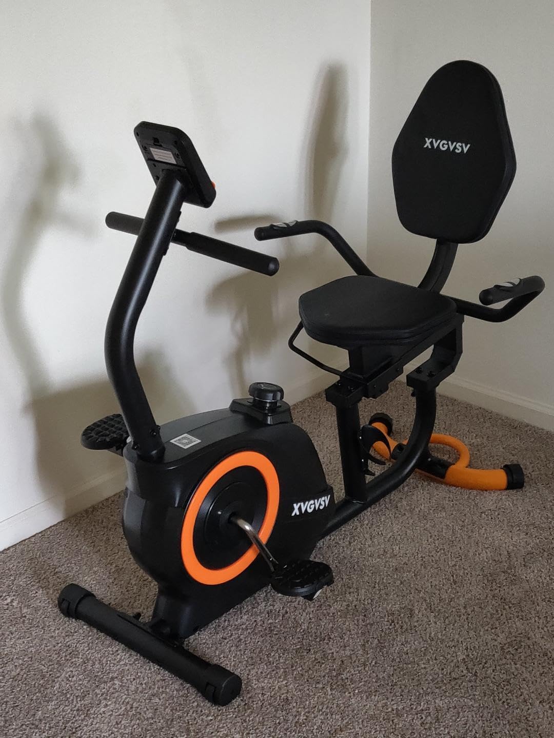 Recumbent Exercise Bike for Home, Recumbent Stationary Bikes for Seniors | Quiet Recumbent Bikes for Seniors & Adults, 16-Level Resistance, Adjustable Seat, Supports 400LB, Pulse Sensors & LCD Display customer photo 1