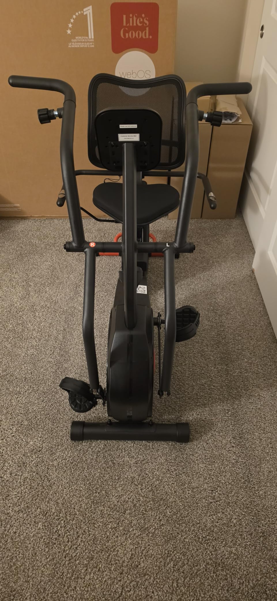 Recumbent Exercise Bike for Home, Stationary Bike with Arm Exerciser, 16-Level Magnetic Resistance, 450LBS Capacity, Bluetooth App, LCD Monitor, Heart Rate, Low-Impact Cardio & Physical Therapy customer photo 2