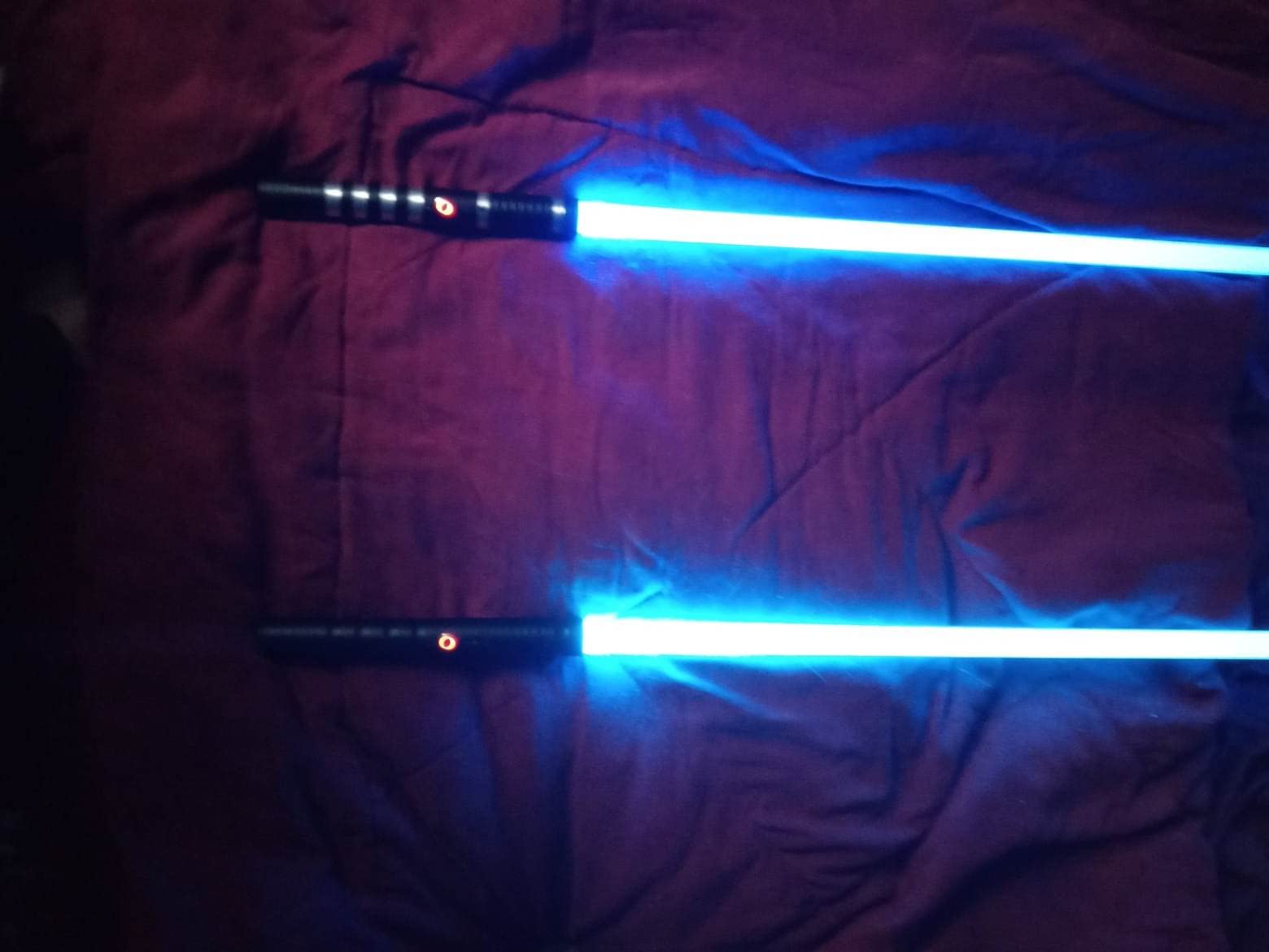 jvmusaber Lightsaber, 2-in-1 Dueling Light Saber 20 Colors for Adult-2PCs | 4 FX Sound and Motion Sensors Metal Hilt Dueling Light Saber Theme Parties Halloween Decoration Cosplay Birthday Gifts customer photo 2