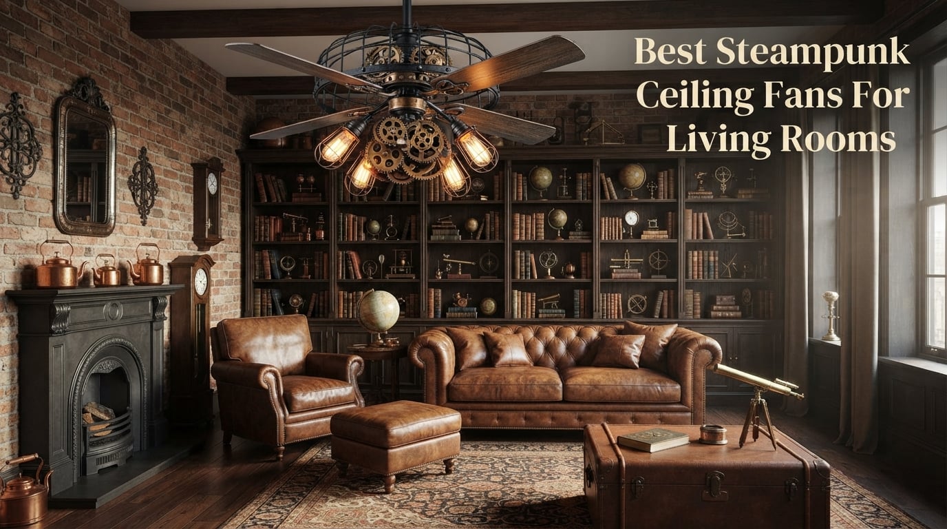 Best Steampunk Ceiling Fans For Living Rooms
