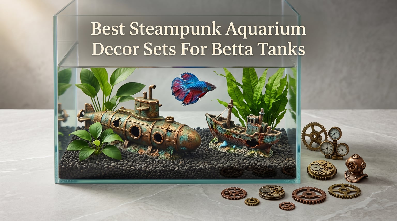 Best Steampunk Aquarium Decor Sets For Betta Tanks