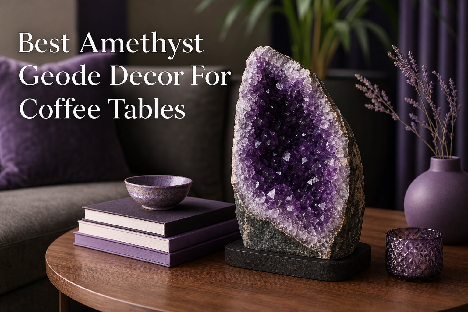 Best Amethyst Geode Decor For Coffee Tables