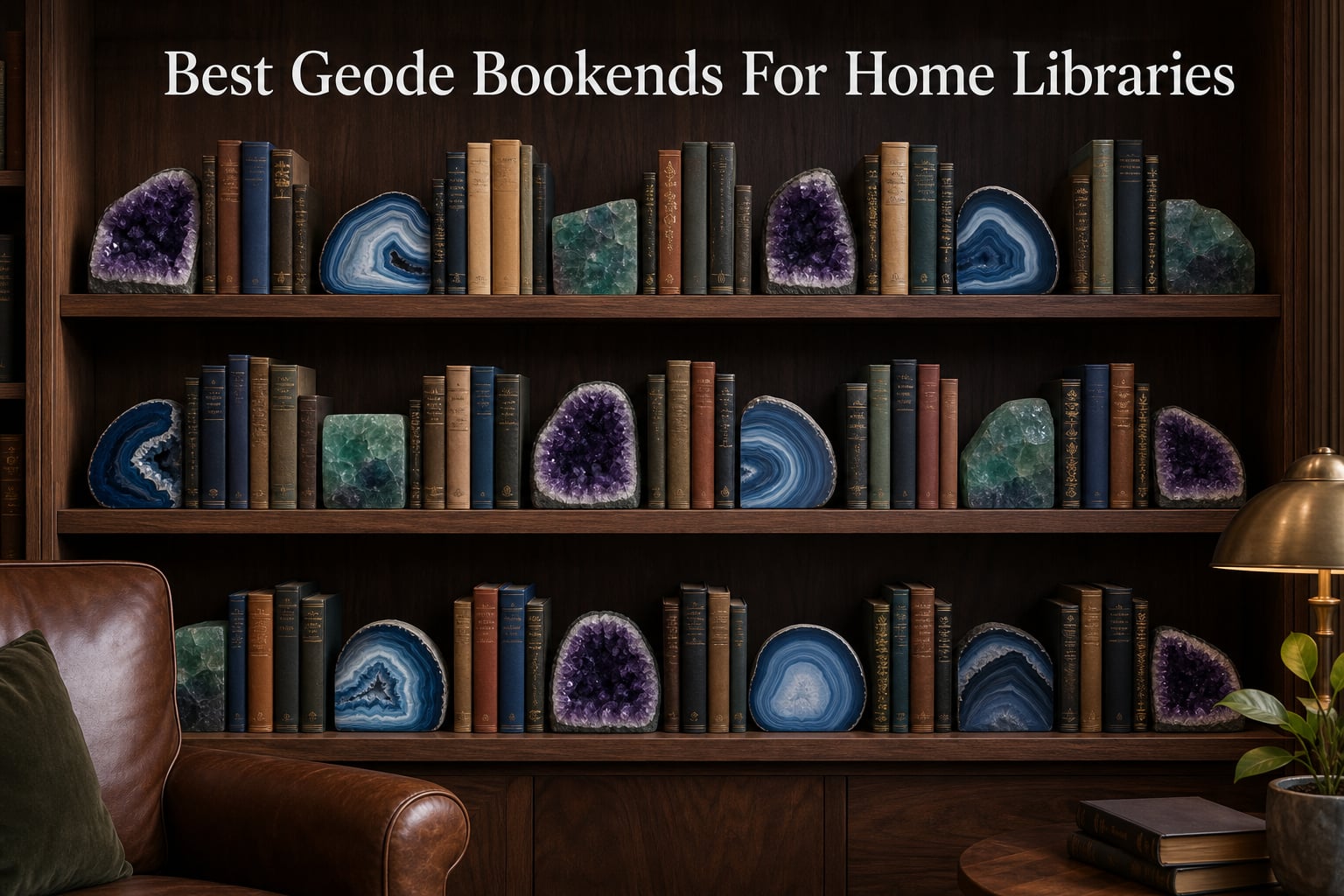 Best Geode Bookends For Home Libraries