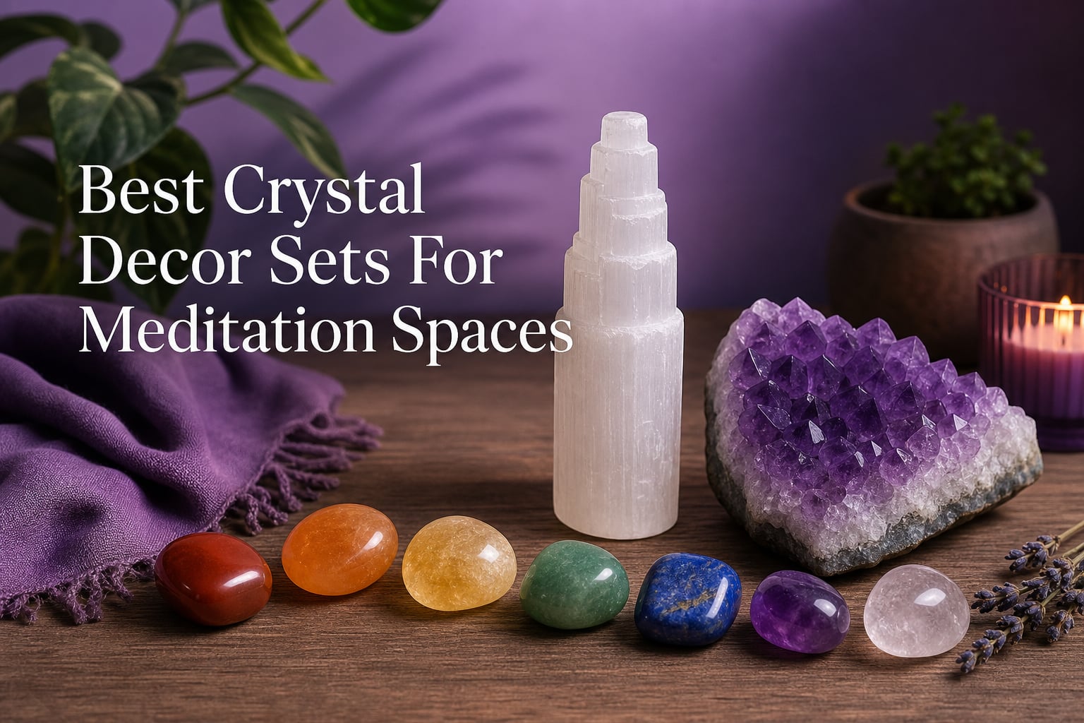 Best Crystal Decor Sets For Meditation Spaces