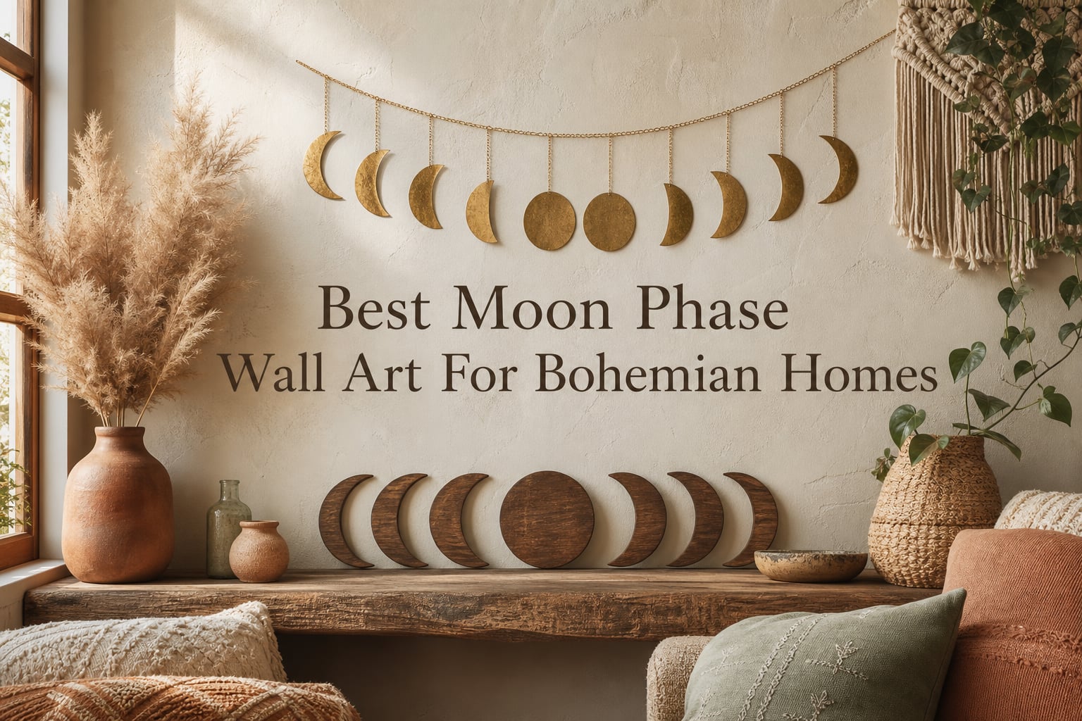 Best Moon Phase Wall Art For Bohemian Homes