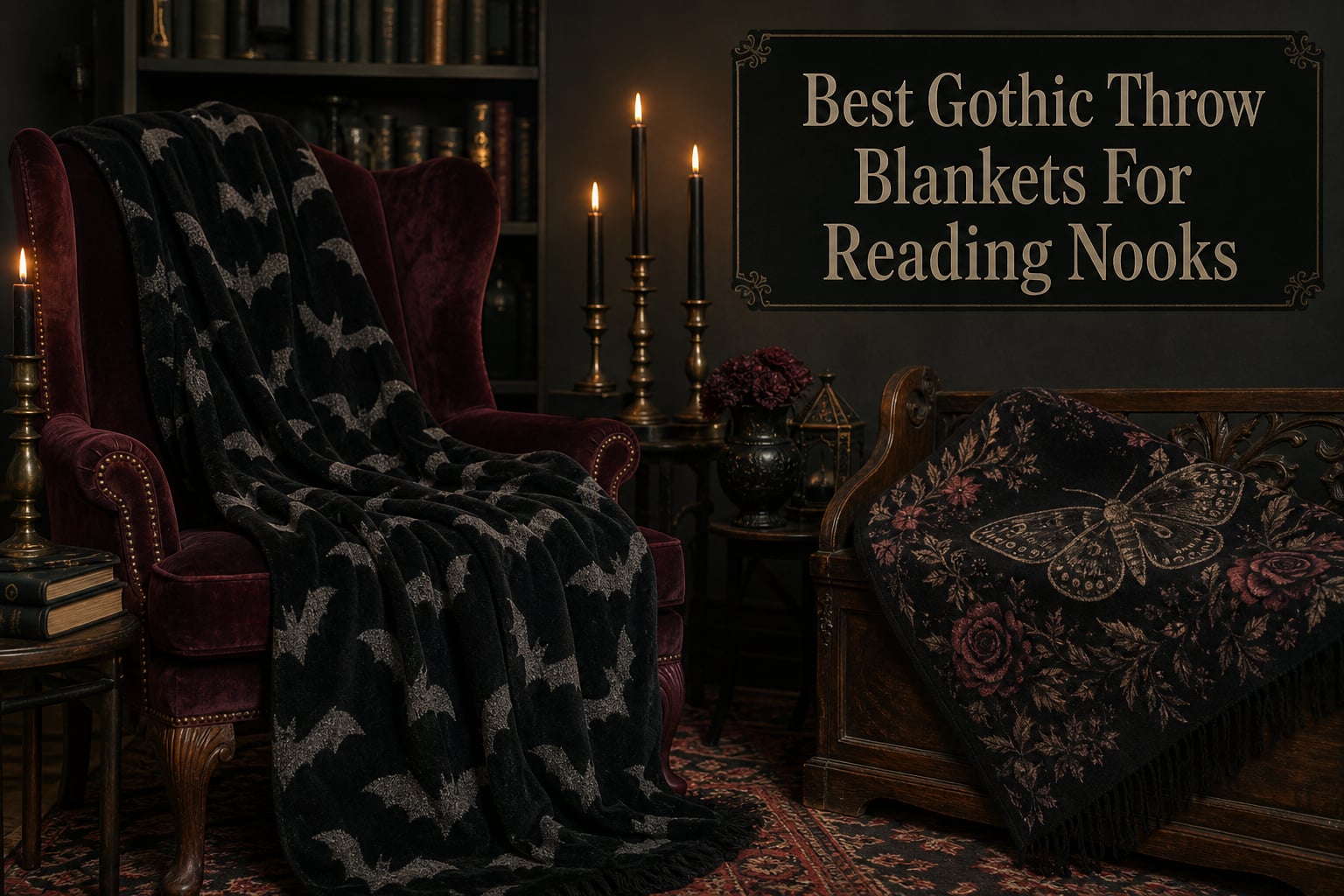 Best Gothic Throw Blankets For Reading Nooks