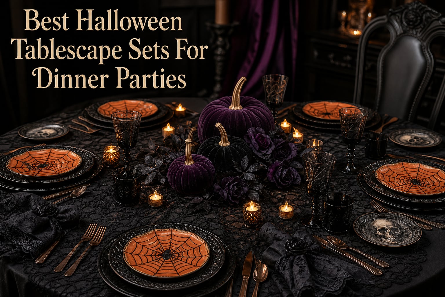 Best Halloween Tablescape Sets For Dinner Parties