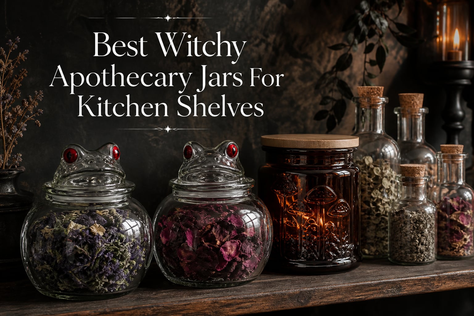 Best Witchy Apothecary Jars For Kitchen Shelves