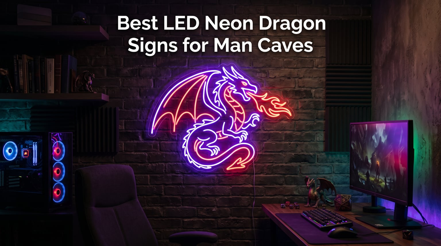 Best LED Neon Dragon Signs for Man Caves