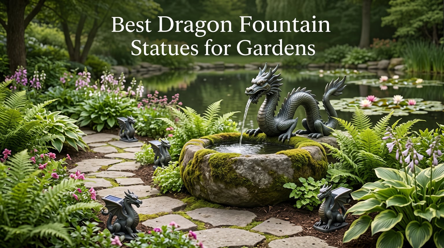 Best Dragon Fountain Statues for Gardens