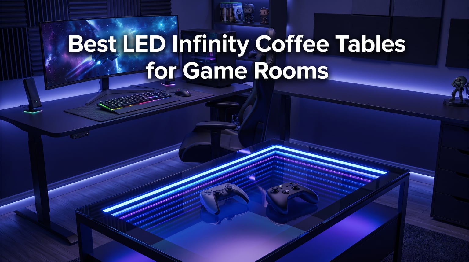 Best LED Infinity Coffee Tables for Game Rooms