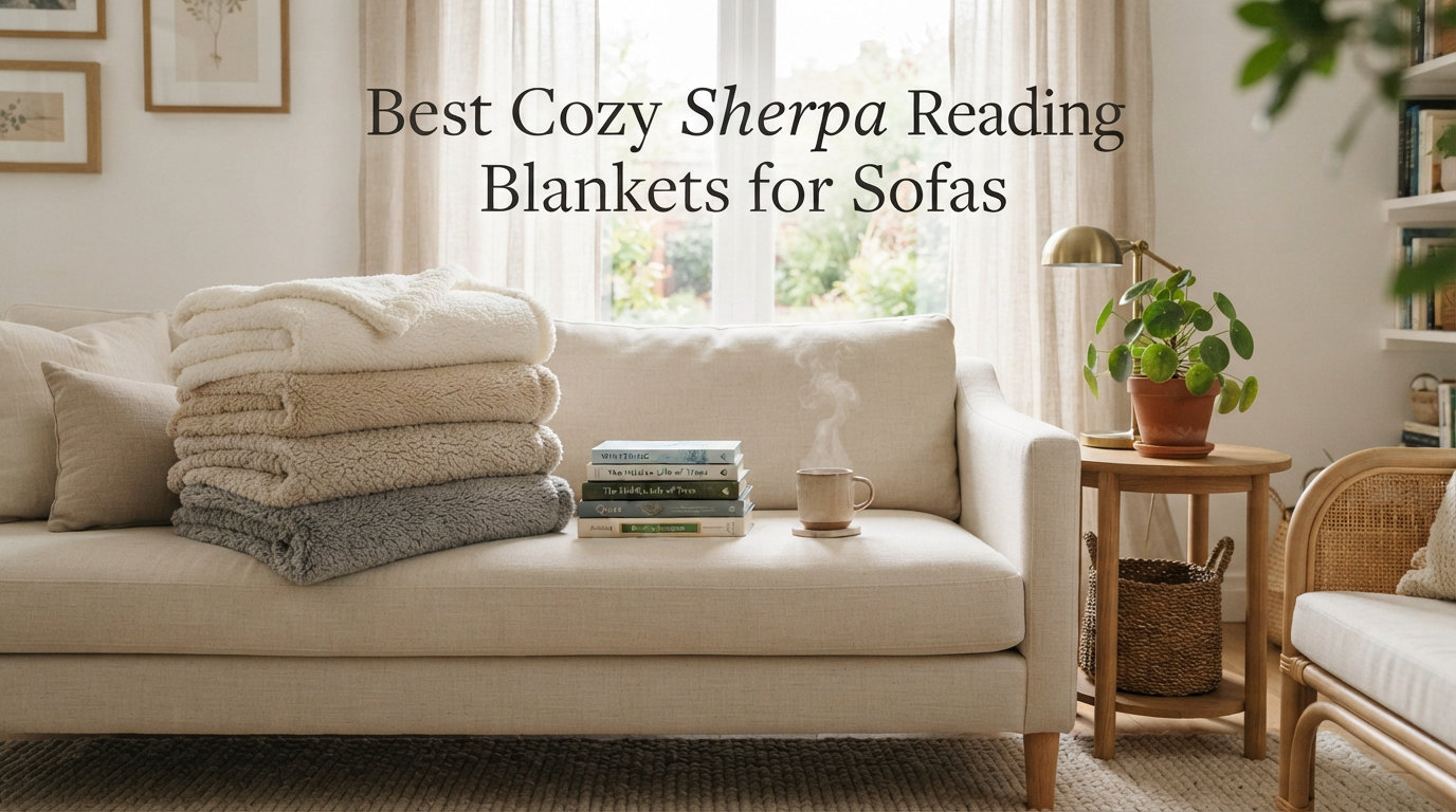 Best Cozy Sherpa Reading Blankets for Sofas