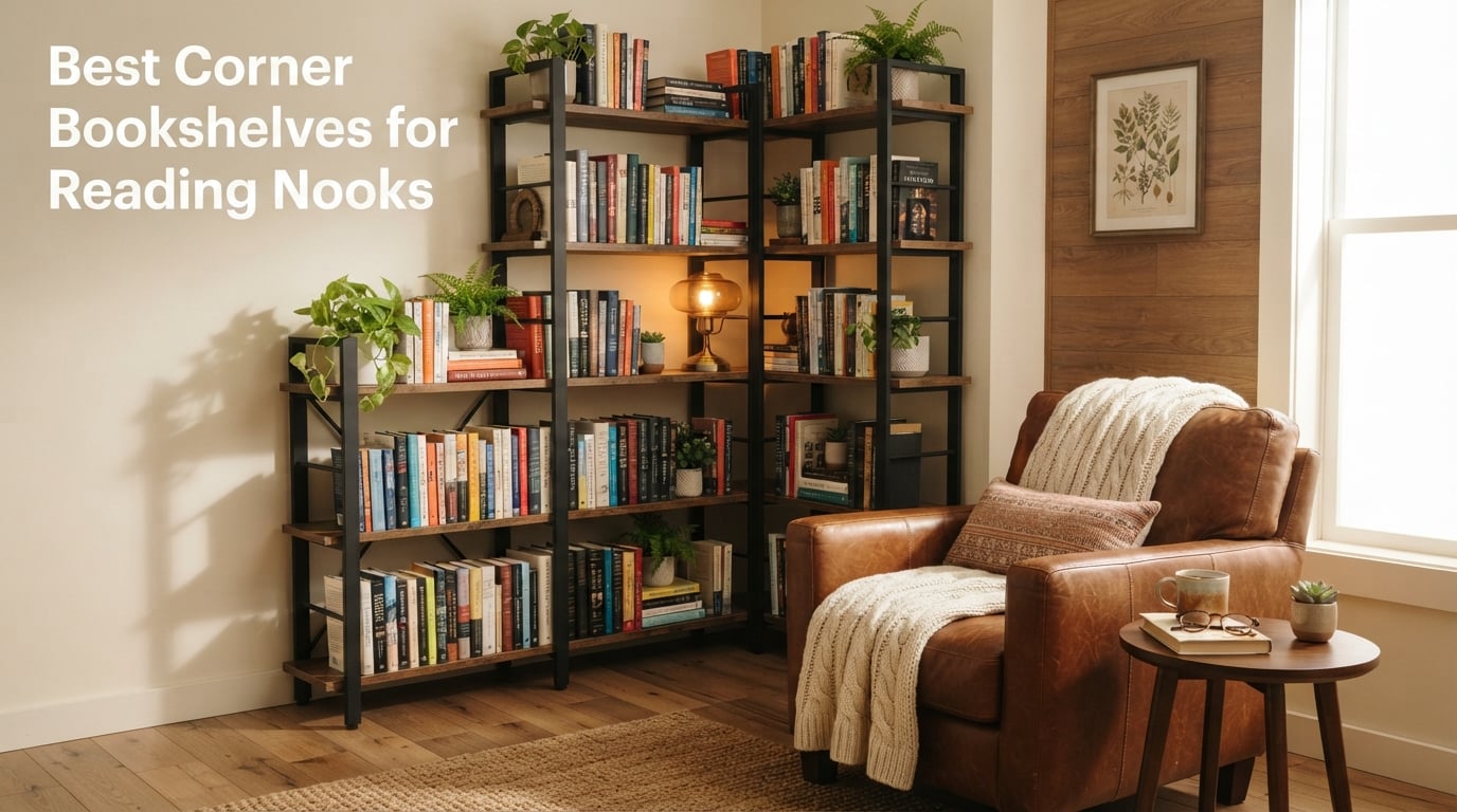 Best Corner Bookshelves for Reading Nooks
