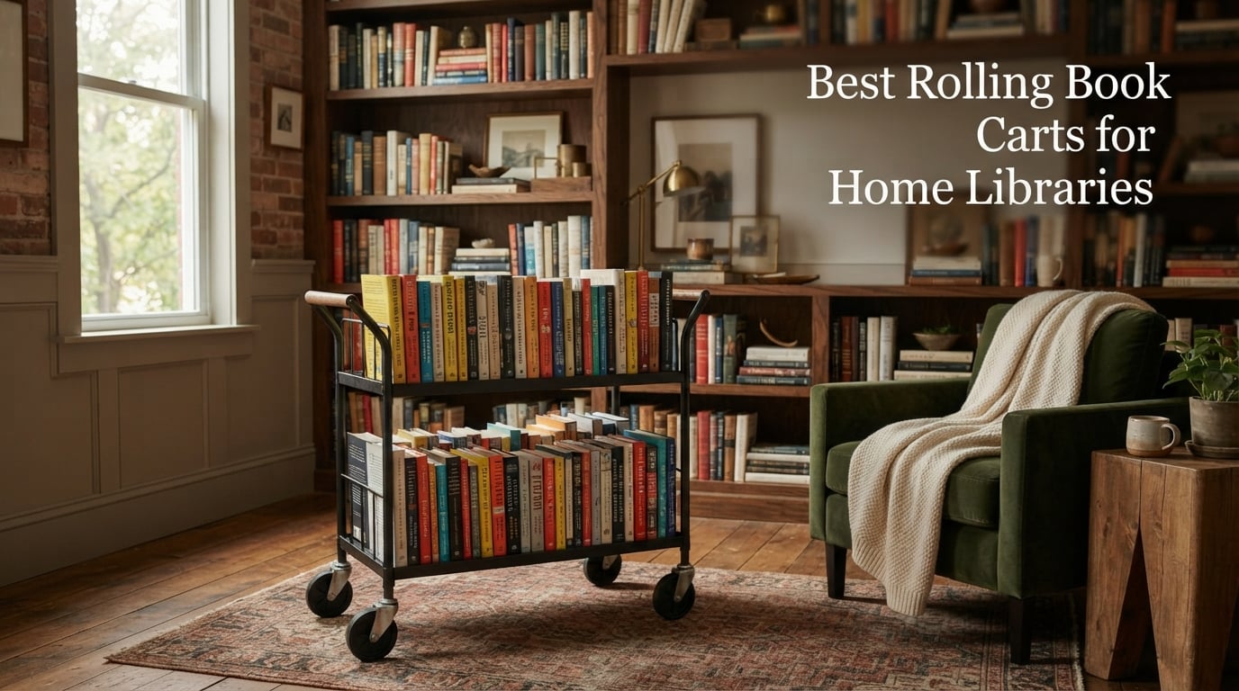 Best Rolling Book Carts for Home Libraries