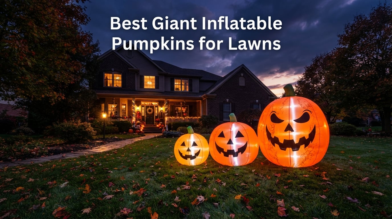 Best Giant Inflatable Pumpkins for Lawns