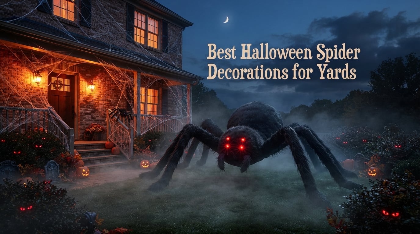 Best Halloween Spider Decorations for Yards