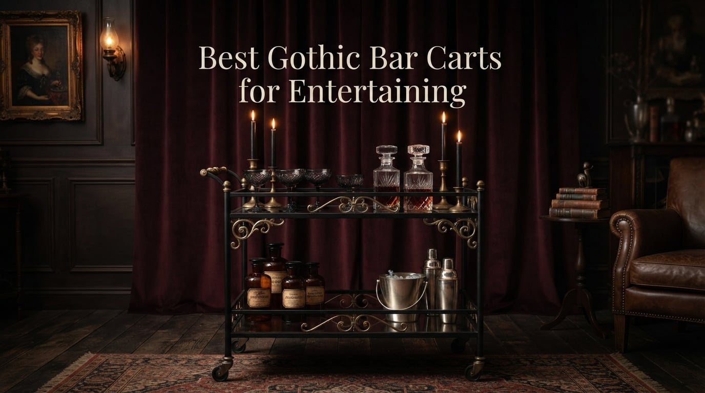 Best Gothic Bar Carts for Entertaining