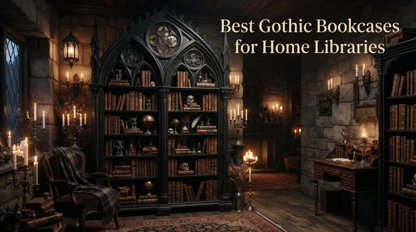 Best Gothic Bookcases for Home Libraries