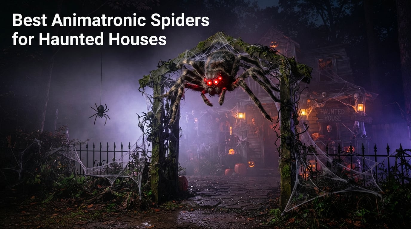Best Animatronic Spiders for Haunted Houses