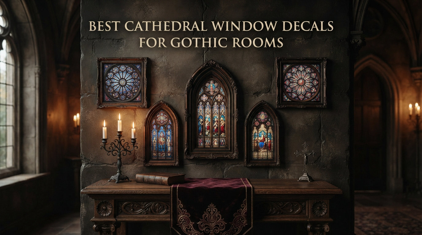 Best Cathedral Window Decals for Gothic Rooms