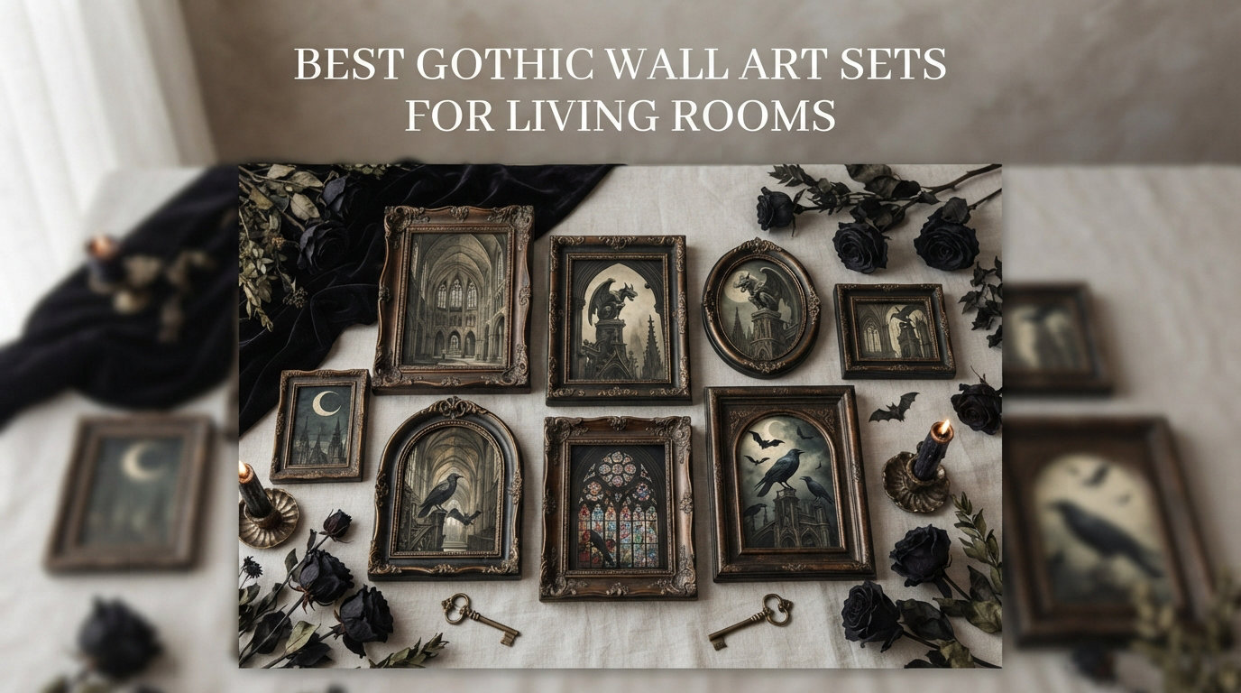 Best Gothic Wall Art Sets for Living Rooms