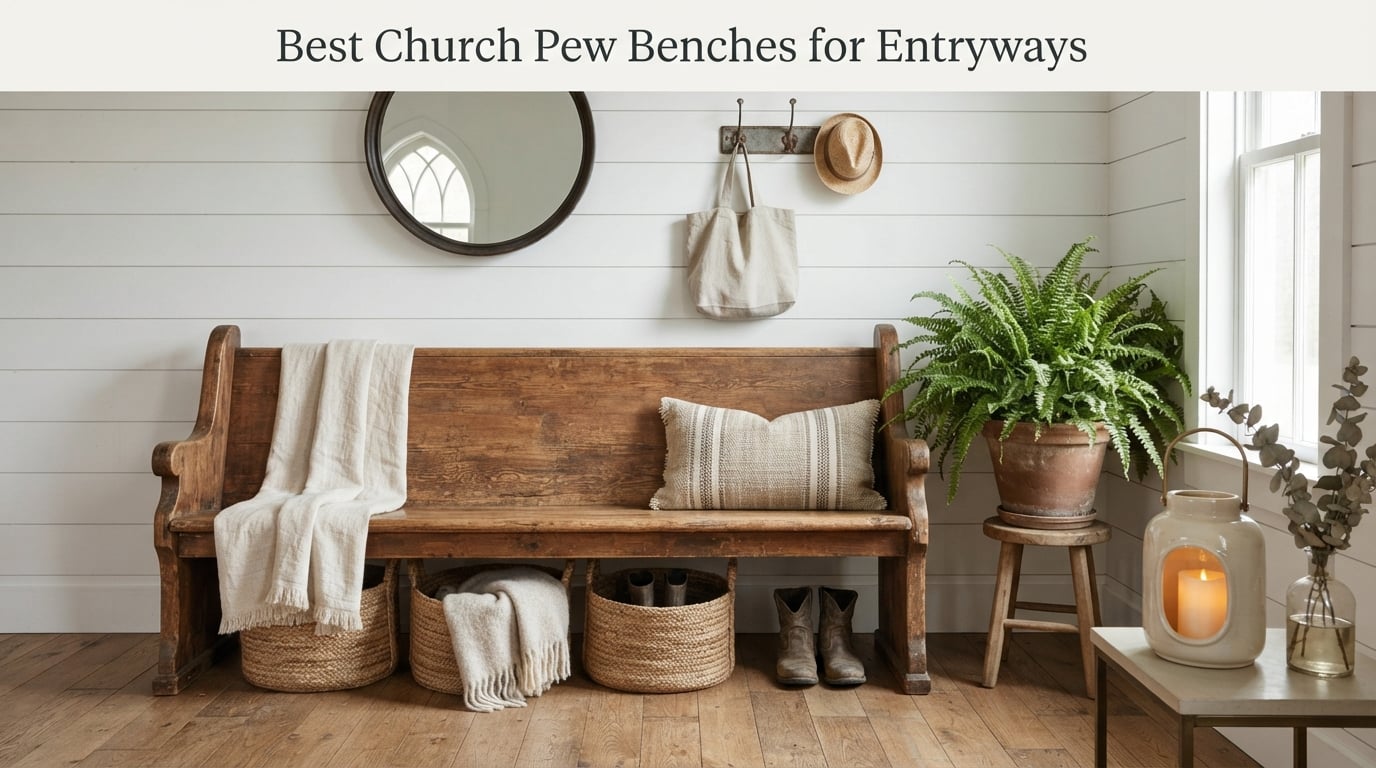 Best Church Pew Benches for Entryways