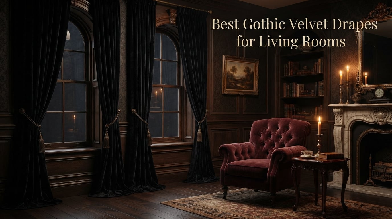 Best Gothic Velvet Drapes for Living Rooms
