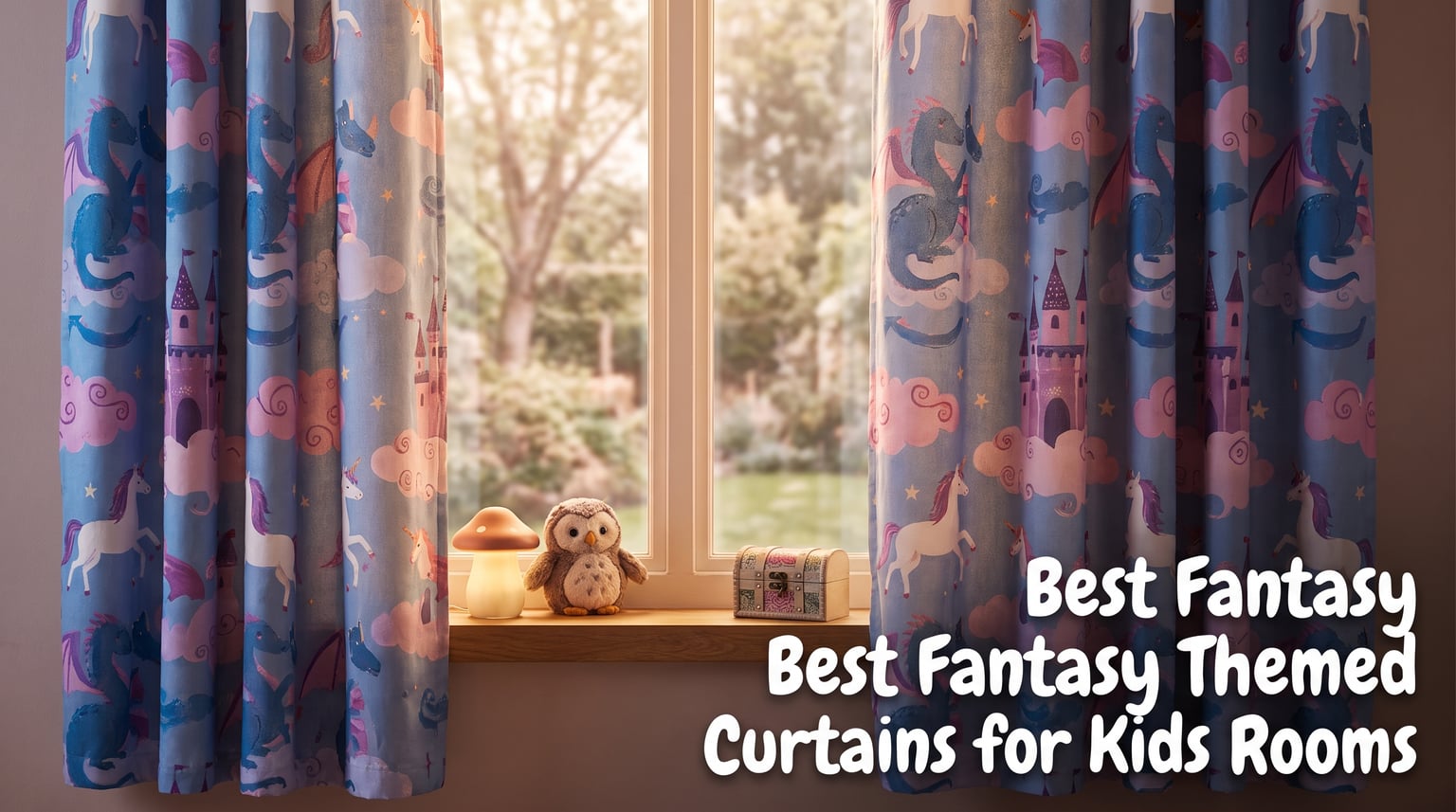 Best Fantasy Themed Curtains for Kids Rooms