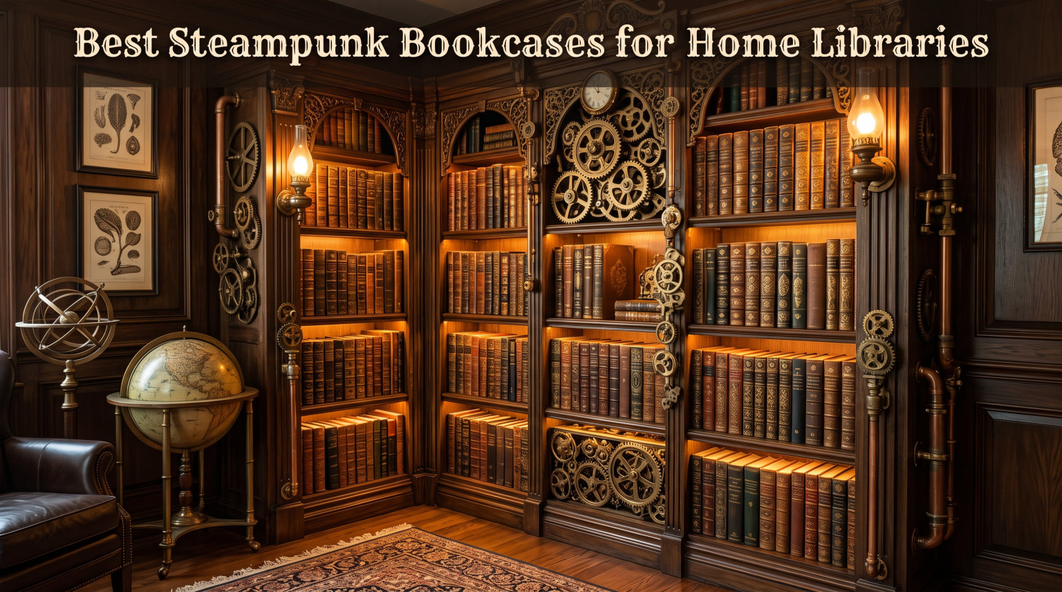 Best Steampunk Bookcases for Home Libraries