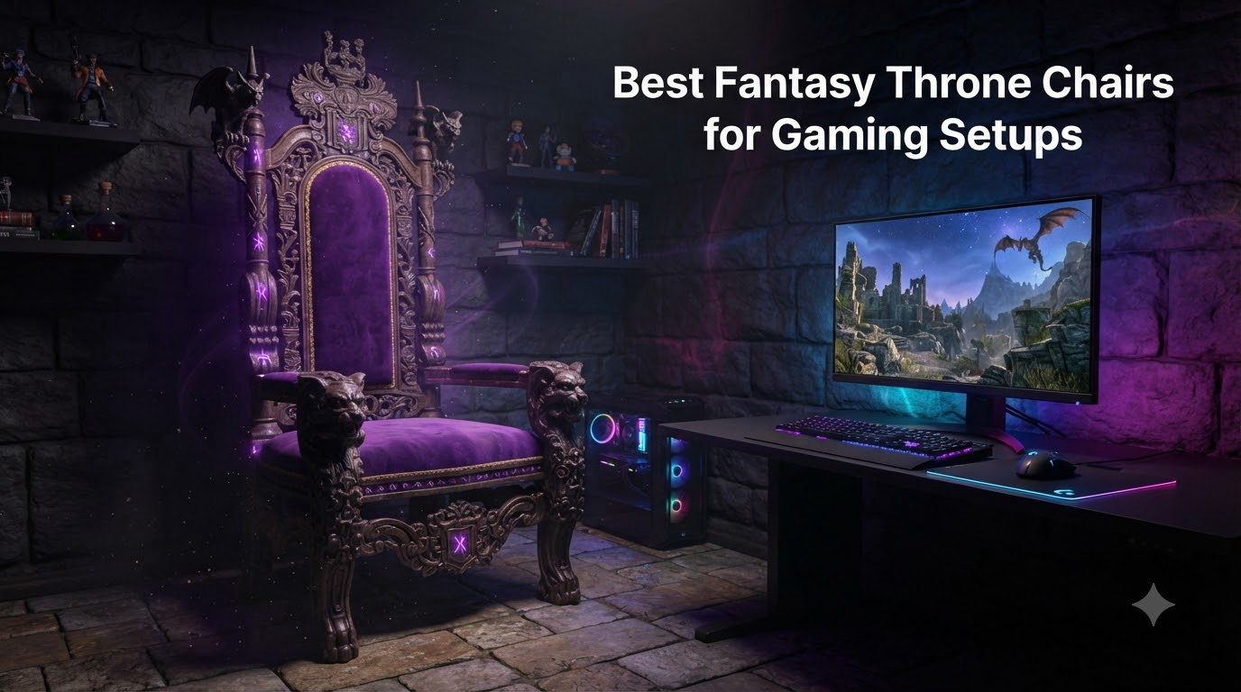 Best Fantasy Throne Chairs for Gaming Setups